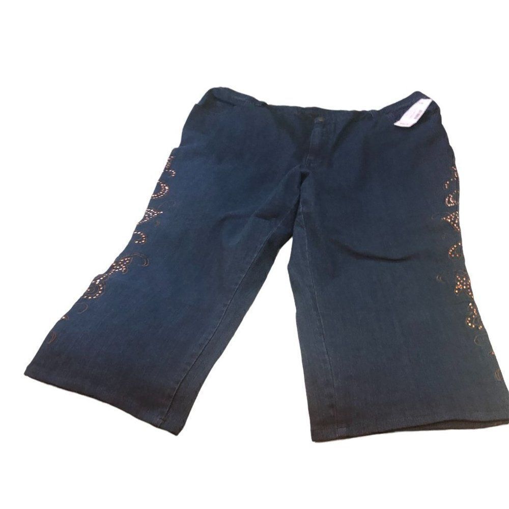 ADDED DIMENSIONS SEQUNIED JEAN WOMEN PLUS  SIZE 24W NWT